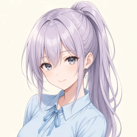 high ponytail