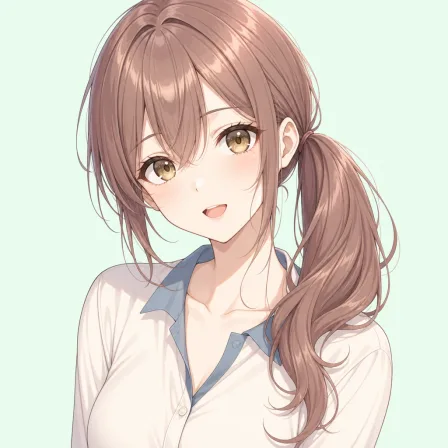 side ponytail