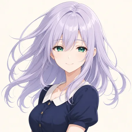 floating hair