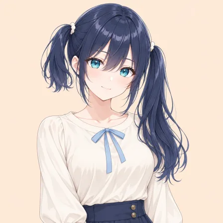 uneven twintails