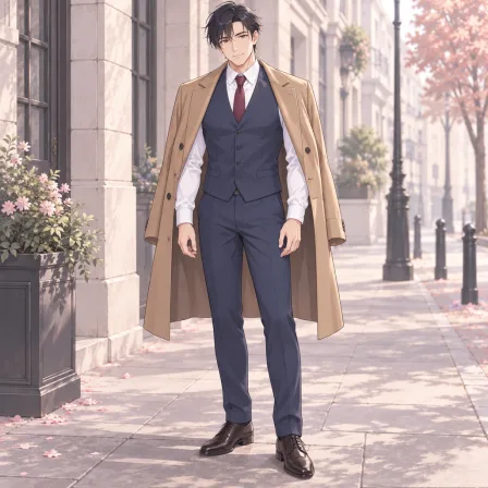 coat on shoulders