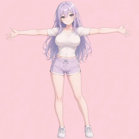 outstretched arms