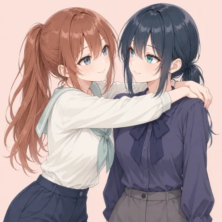 arms around neck