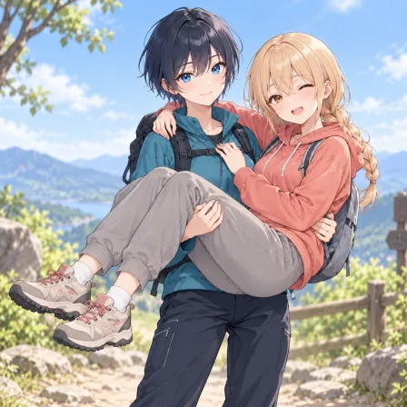carrying person