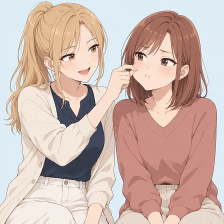 cheek pinching
