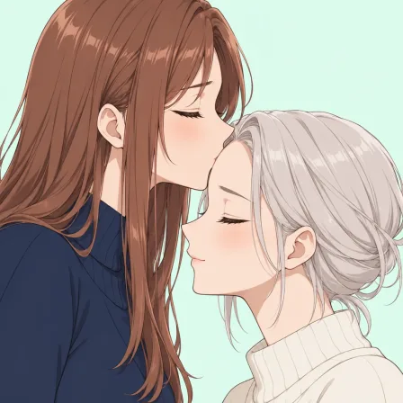 forehead kiss