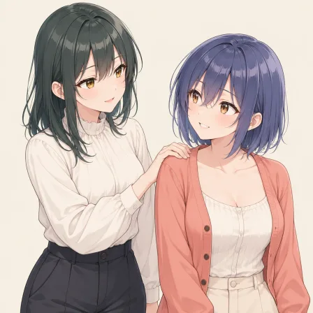 hand on another's shoulder