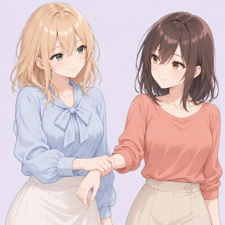 holding another's wrist