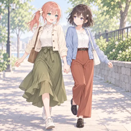 holding hands