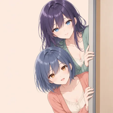 peeking out