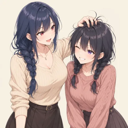 ruffling hair
