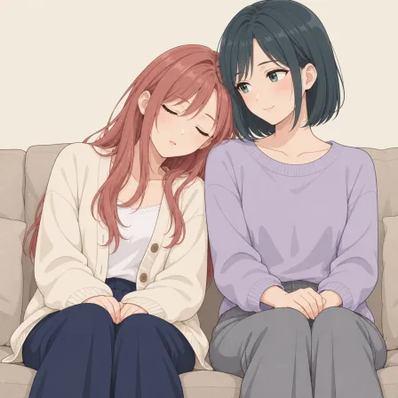 sleeping on person