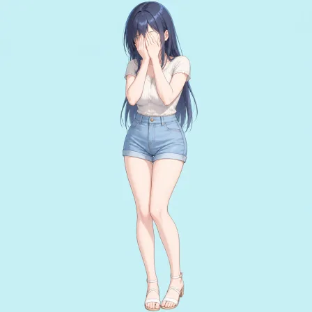 covering face