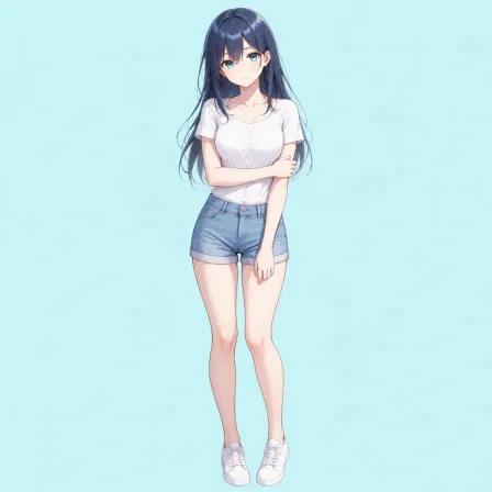 hand on own arm