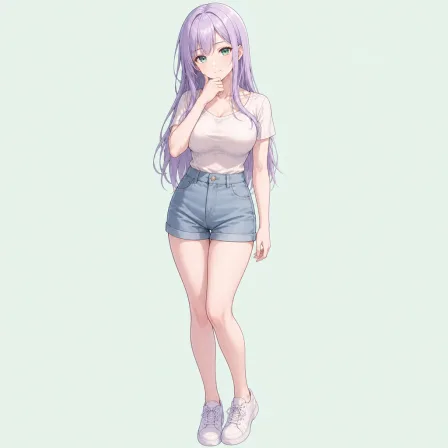 hand on own chin