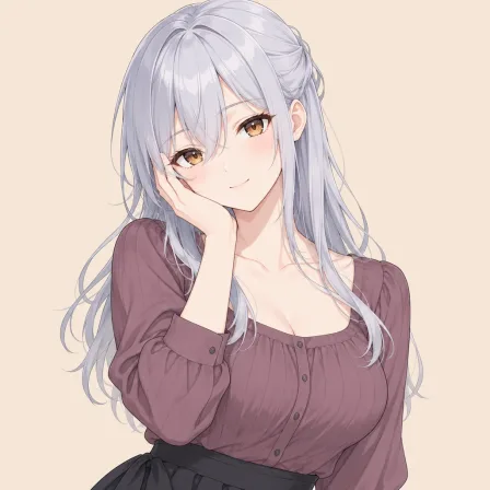 hand on own face