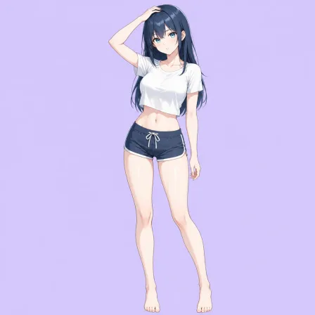 hand on own head