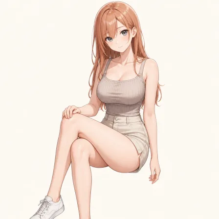 hand on own knee