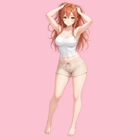 hands in hair