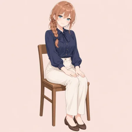 hands on lap