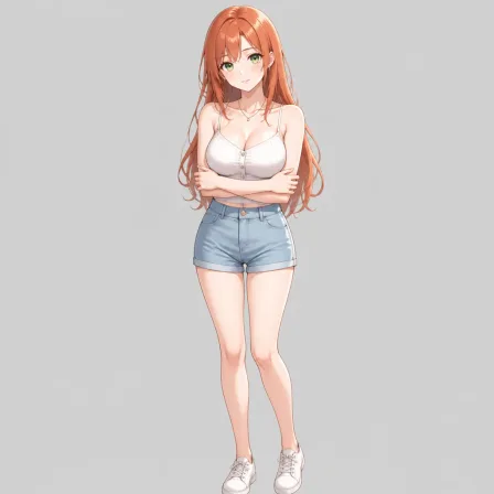 hands on own arms