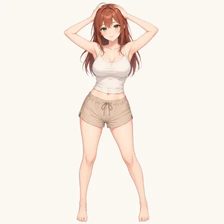 hands on own head