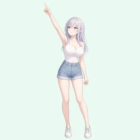 pointing up