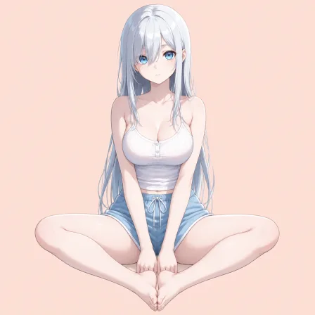 knees apart feet together