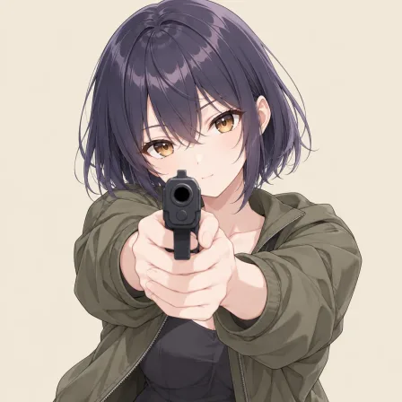 aiming at viewer