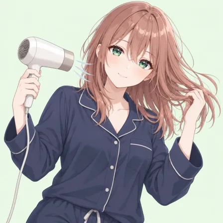 drying hair