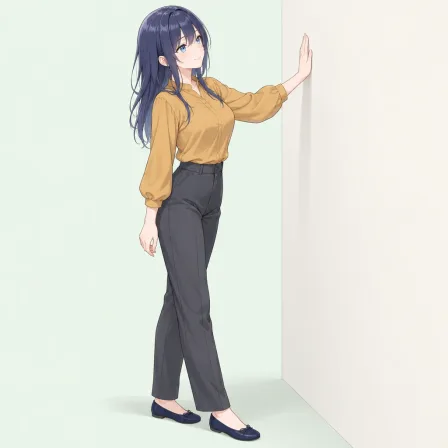 hand on wall