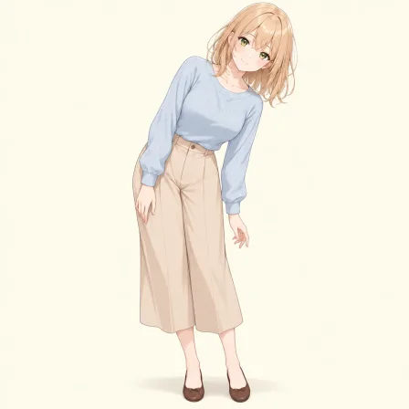 leaning to the side
