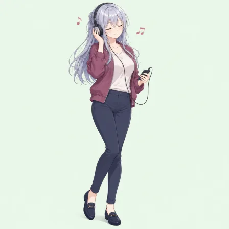 listening to music