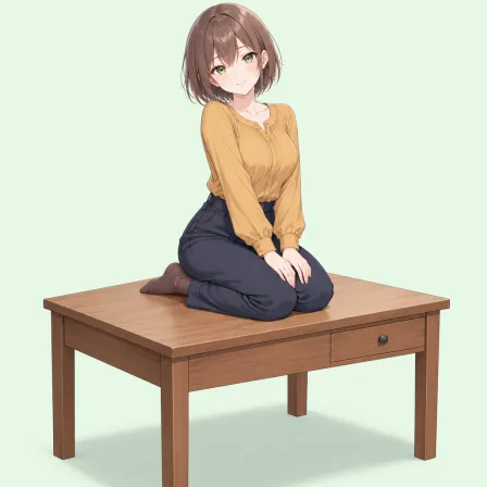 on desk