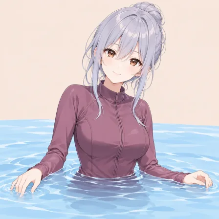 partially submerged