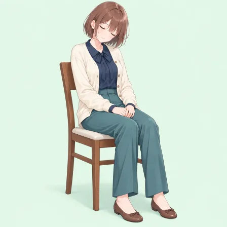 sleeping upright