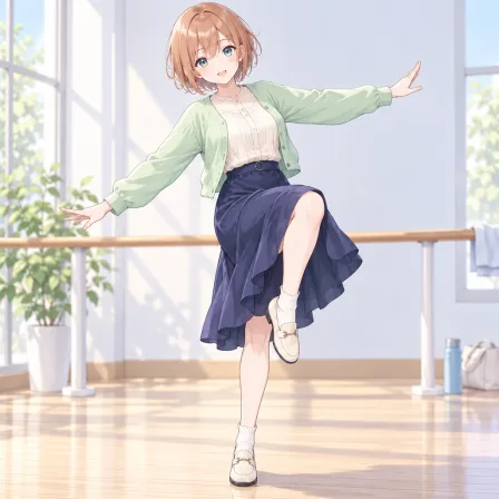 standing on one leg