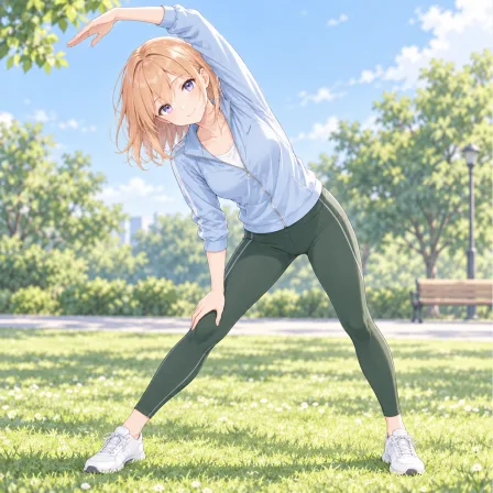 stretching