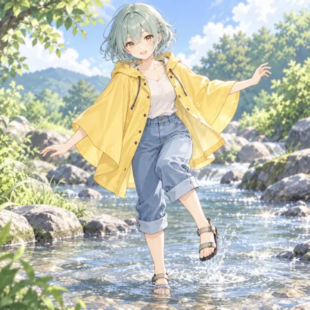 wading