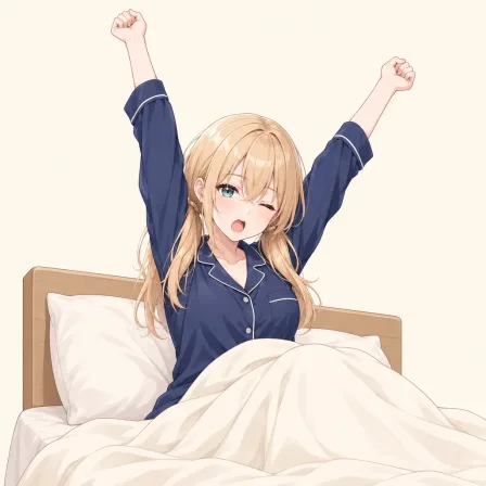 waking up