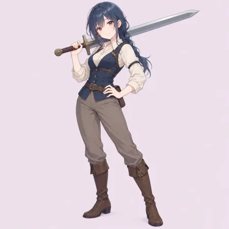weapon over shoulder