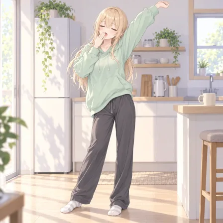 yawning