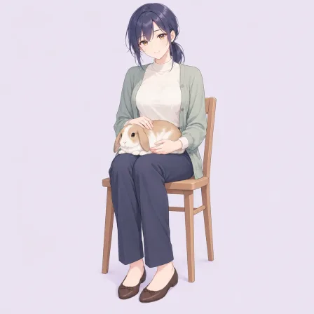 animal on lap