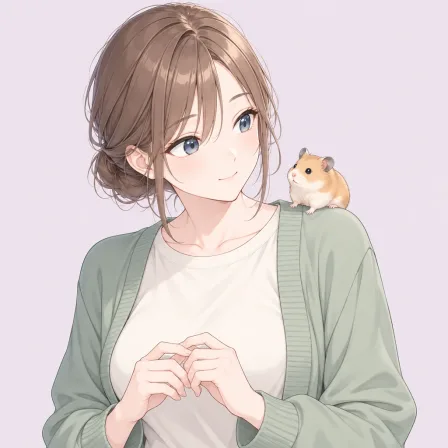 animal on shoulder