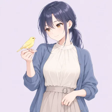 bird on hand