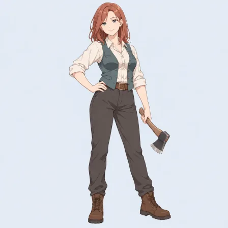 holding axe