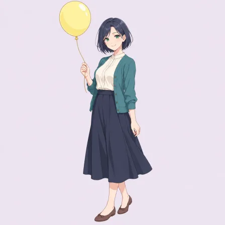 holding balloon