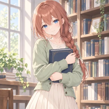 holding book