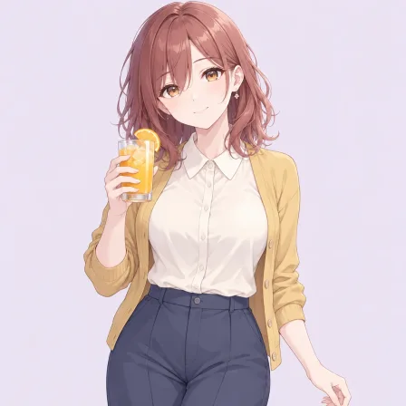holding drink