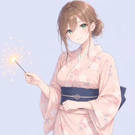 holding fireworks